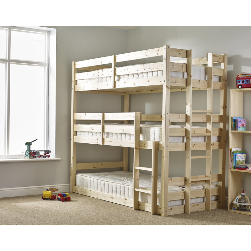 Just Kids Derby 3 Tier Triple Sleeper Bunk Bed & Reviews Wayfair.co.uk